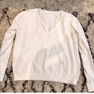 Cream cut out sweater